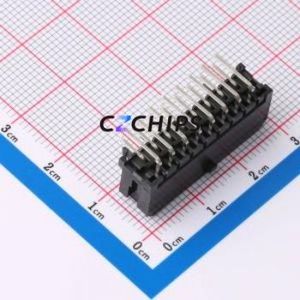 X3025WR-2x08-46SN Wire-to-Board Pin Header Bent Lead Through Hole,P=3mm Connector 2x8P 3mm Right Angle Insert 16P - Product Image 2