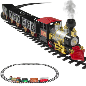 Jouets éducatifs pour enfants 2023 ensemble <span class=keywords><strong>de</strong></span> jouets électriques <span class=keywords><strong>Train</strong></span> <span class=keywords><strong>de</strong></span> noël éclairé en plein air avec son - Product Image 2