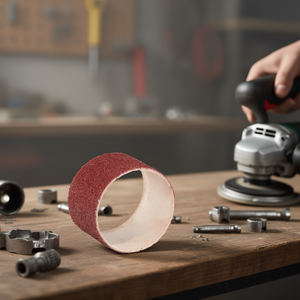 แผ่นขัดทรายแบบผ้า รุ่น Ab1001 คอรันดัม ขนาด 60x30 มม. ความหยาบ 180 กริต - Product Image 3