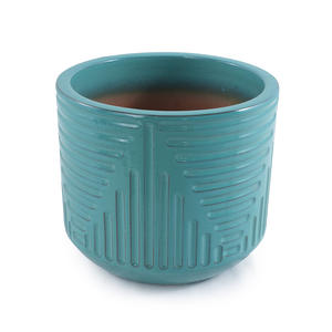 Pot de fleurs en céramique économique, durable, cuite au four, respirant, sur pied, pour intérieur et extérieur - Product Image 3