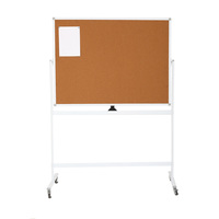 90X120 120X180Cm 2in1 Tableau blanc magnétique effaçable à sec pour bureau et école Tableau blanc éducatif personnalisé Support de tableau d'affichage en liège pour