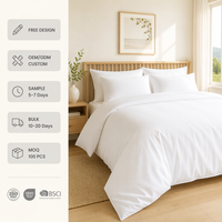 Juego de Ropa de Cama de Algodón Egipcio para Hotel, 60*80, Tejido Satinado, Blanco, King, Queen, Twin, OEM, ODM, Venta al Por Mayor de Fábrica
