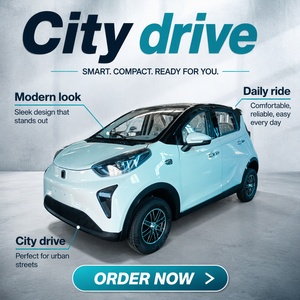 Auto Elettrica Mini EV per Adulti a Bassa Velocità, Piccola Vettura Elettrica Cinese a 4 Posti per Famiglia e Lavoro - Product Image 2
