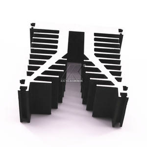 Custom formica a forma di Led estruso in <span class=keywords><strong>alluminio</strong></span> Ssr dissipatore di calore per Computer apparecchio elettrico anodizzato nero - Product Image 3