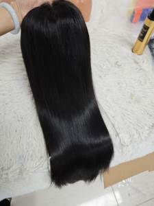 Promoción Letsfly: Peluca de Cabello Humano Virgen Vietnamita 100% con Frente de Encaje sin Pegamento, 5x5 HD, para Pelucas Bob, Cabello Liso, 200% de Densidad - Product Image 5