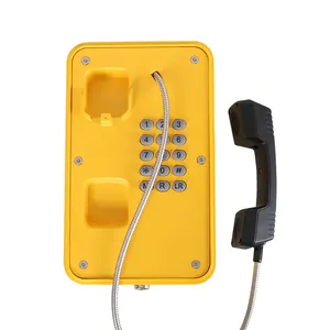 Weatherproof Outdoor IP POE Powered Emergency Telephone With Noise Cancelling Phone Handset Receiver