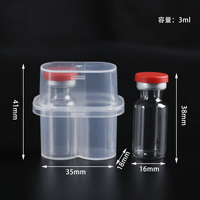 Boîte d'emballage transparente pour flacons de pénicilline 3ml2, 3ml4 en PP – Étui pour ampoules et poudres lyophilisées