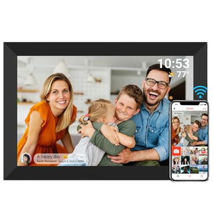 10 "de alta resolución Smart Digital Photo Frameo App Compatible WiFi <span class=keywords><strong>Upload</strong></span> Loop Play AVI/MP4 formatos acrílico compatible con <span class=keywords><strong>MP3</strong></span> - Product Image 1