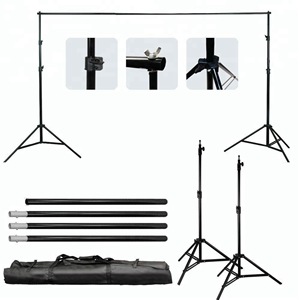 Photography Boom Stand <strong>Softbox</strong> Four Head <strong>Light</strong> <strong>With</strong> Muslin Backdrop Kit for Video Studio - Product Image 4