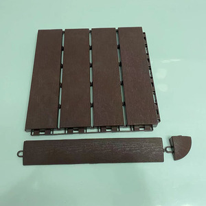 Carreaux de pont en plastique imbriqués anti-dérapant épissage plancher balcon jardin terrasse intérieur extérieur salle de bain PP Grain - Product Image 6