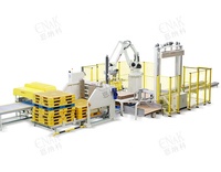 Palettiseur électrique à colonne unique haute efficacité, machine de palettisation de caisses, palettiseur automatique/robot empileur pour canettes alimentaires