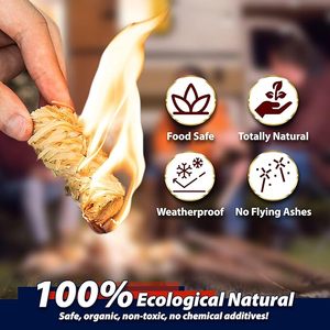 Allume-feu écologiques en laine de bois naturelle pour <span class=keywords><strong>barbecue</strong></span>, <span class=keywords><strong>charbon</strong></span> de bois et accessoires de <span class=keywords><strong>barbecue</strong></span> - Product Image 4