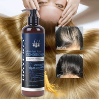 Maxipro-Conditionneur anti-chute de cheveux biologique Volume de 500ml avec huile d'argan et ingrédients à base de plantes-Favorise la croissance des cheveux