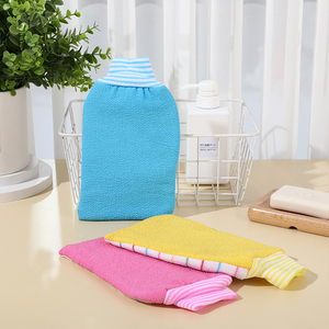 <span class=keywords><strong>Gants</strong></span> de bain de rayonne en fibre de viscose double face personnalisés pour enlever les peaux mortes. - Product Image 3