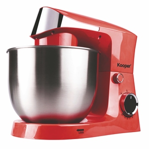 Impastatrice Elettrica 5.5L 1500W Rossa con Testa Cromata, 6 Velocità, Design con Testa Inclinabile in Acciaio Inox e Ciotola per Impastare - Product Image 1