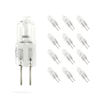 Lot de 12 ampoules halogènes <span class=keywords><strong>G4</strong></span> <span class=keywords><strong>12V</strong></span> <span class=keywords><strong>10W</strong></span> 20W à intensité variable pour éclairage sous armoire, lustres, éclairage d'appoint, éclairage sur rail ou four - Product Image 1
