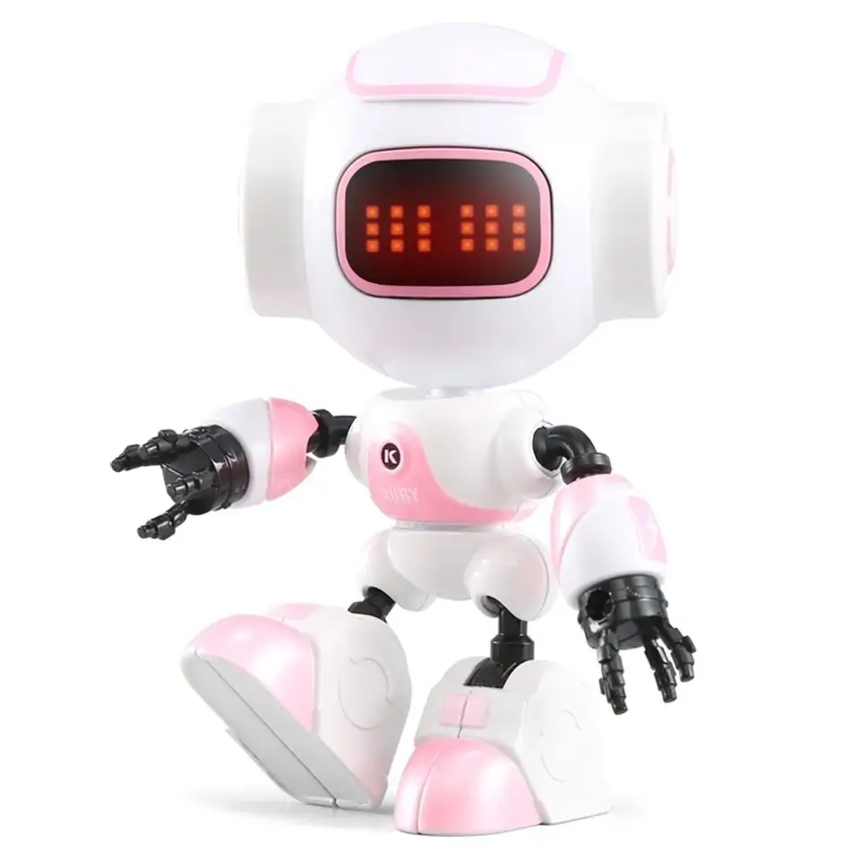Flytec Wholesales Funny Toy Robot Smart Intelligent Voice DIY Body Gesture Model Touch Induction LED Mini Robot VS R9