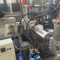 Granulateur de film plastique à refroidissement par eau à double vis 110 kW 380 V/220 V pour PE, PP, PVC, LDPE, HDPE, recyclage de sacs plastiques usagés