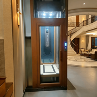 Ascenseur à traction moderne pour maison à trois étages, pour usage résidentiel, petit ascenseur électrique avec installation facile