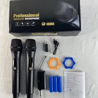 Microphone sans fil portable modèle FH, directeural, cardioïde, 2.4G, rechargeable, pour studio à domicile, karaoké et chant en direct