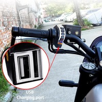 Sistem Audio Motor Motoway 12V DC Speaker Tahan Air Radio FM Kartu TF USB dengan Saklar Stang