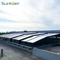 Venta caliente superior de aluminio al aire libre Sunroom policarbonato techo rodante para terraza extraíble Patio techo de lona retráctil