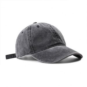 Casquette de baseball OEM non structurée en coton délavé, brodée, style 'Dad Hat', rétro urbain, vintage, sportive, à visière courbée - Product Image 4