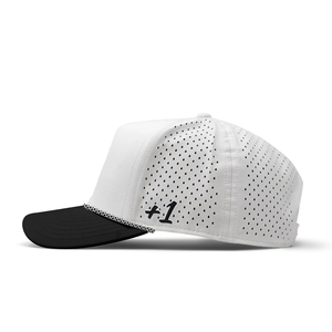 Cappello da Golf Sportivo Personalizzato <span class=keywords><strong>Plus</strong></span> Size in 100% Poliestere Oxford Dobby Terry con Logo in PVC, 5 Pannelli, Traspirante, Impermeabile e Regolabile - Product Image 4