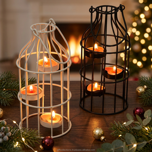 Lámpara LED Hexagonal de Estilo Europeo Americano, Decoración para Mesa, Funciona con Batería, Velas sin Llama Ecológicas para el Hogar - Product Image 2