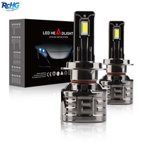 Phare LED RCHG 300W 9005 à faisceau lointain H11 et faisceau basse H7, 12V 6000K, Canbus, pour éclairage automobile, étanche IP67, Plug-and-Play