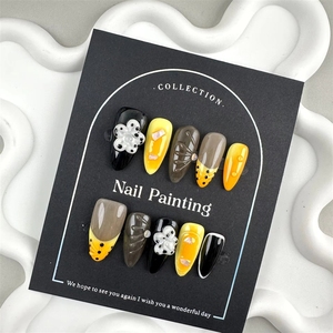 <span class=keywords><strong>Faux</strong></span> ongles à presser en <span class=keywords><strong>gel</strong></span> souple 3D French, effet amande, vente chaude, avec boîte d'emballage et logo personnalisé, <span class=keywords><strong>prix</strong></span> de gros - Product Image 5