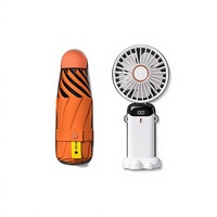 ZMHQ 2027 Essentiels de voyage promotionnels : Parasol de poche anti-UV, Souffleur silencieux à piles, Coffret cadeau promotionnel