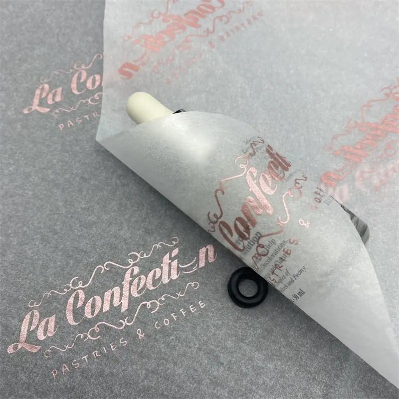 17gsm custom printed logo rose gold wrapping tissue silk paper for packaging garments shoes