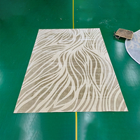 Chine Tapis Usine Moderne Naturel Motif En Forme De Feuille Bambou Soie Tapis Tufté À La Main Doux À La Main Tapis De Luxe Personnalisé