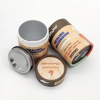 Emballage en tube de carton biodégradable avec logo personnalisé pour capsules de compléments alimentaires en poudre de qualité alimentaire