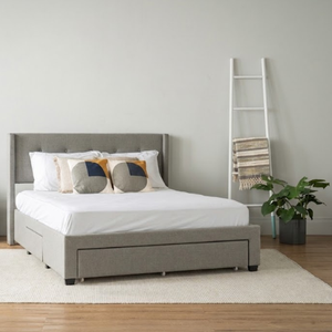 Playful <b>White</b> Green MYCROFT Ladder Hanger Decorative Wood Towel Rack for Modern Bathroom and Bedroom Organization - Product Image 3