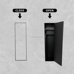 ที่ใส่กระดาษชำระแบบฝังผนังสแตนเลส 304 พร้อมที่เก็บแปรงขัดห้องน้ำแบบฝังกระเบื้องสำหรับห้องน้ำ - Product Image 4