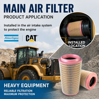 Filtre à air radial robuste P782106 C30180 AF26401 P782109 AF26402 pour carter d'air d'excavatrice CAT 2440357 Pièces de rechange