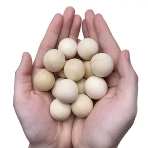 كرة اللوتس مصنوعة من الخشب الصلب كرة خشبية مثقبة إبداعية بمواصفات متعددة يمكن تصنعها بنفسك