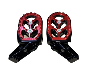 Repose-pieds de course en alliage d'aluminium CNC KYZ, anodisés rouge, compatibles avec la moto électrique Sur-Ron Light Bee X S, accessoires tout-terrain - Product Image 1