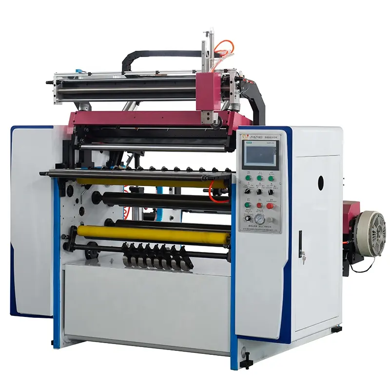 Wrapped By Shrink Film Easy Operation Thermal Fax Paper Rolls Slitting Rewinding Machine