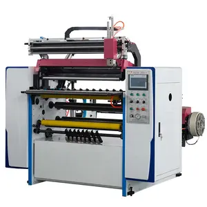 Surface Wind 900mm Web Width Thermal Paper Rolls Cash Register Slitting And Rewinding Machine
