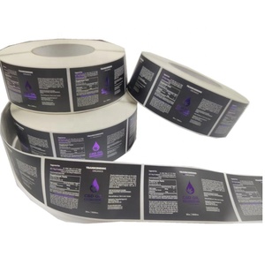 Marca personalizada impressão impermeável 2ml Bpc <span class=keywords><strong>Tb</strong></span> Vial Labels
