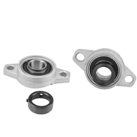 Unité de roulement à bride en alliage de zinc UFL005 UFL006 UFL007, boîtier ovale à 2 boulons, précision P6, durable, faible bruit, pour usage industriel