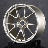 Nouvelles jantes en aluminium forgé 6061-T6 personnalisées de 17 à 24 pouces, finition or champagne brossé, 5 branches, pour Audi Tesla
