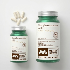 Custom Logo Printed Aluminum Capsule Pill Bottle Medicine Packaging with Screw Cap <b>for</b> Probiotic Supplement <b>Tablets</b> Storage - Product Image 3