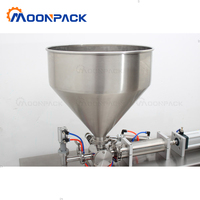 Machine de remplissage de pâtes liquides Moonpack G1WGD300-2500ml pour beurre de cacahuète, mayonnaise, pâtes sucrées, sauces chocolatées