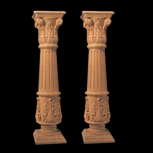Columnas de Madera Maciza, Balaustres para Escaleras, Columnas Decorativas de Madera Tallada, Columnas Romanas Grandes, Columnas de Estilo Nuevo, Columnas Corintias Pequeñas - Product Image 5