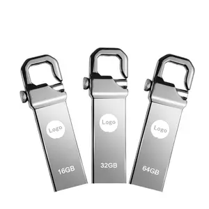 승진 금속 USB 플래시 드라이브 16GB 32GB 64GB Pendrive HP USB2.0 V250W 플래시 메모리 스틱
