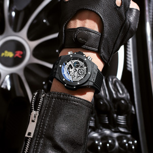 Reloj Cronógrafo Luminoso CHENXI 949 con Remaches Geométricos, Fase Lunar y Multifunción, Reloj de Pulsera de Cuarzo para Hombre para el Mercado Internacional - Product Image 2